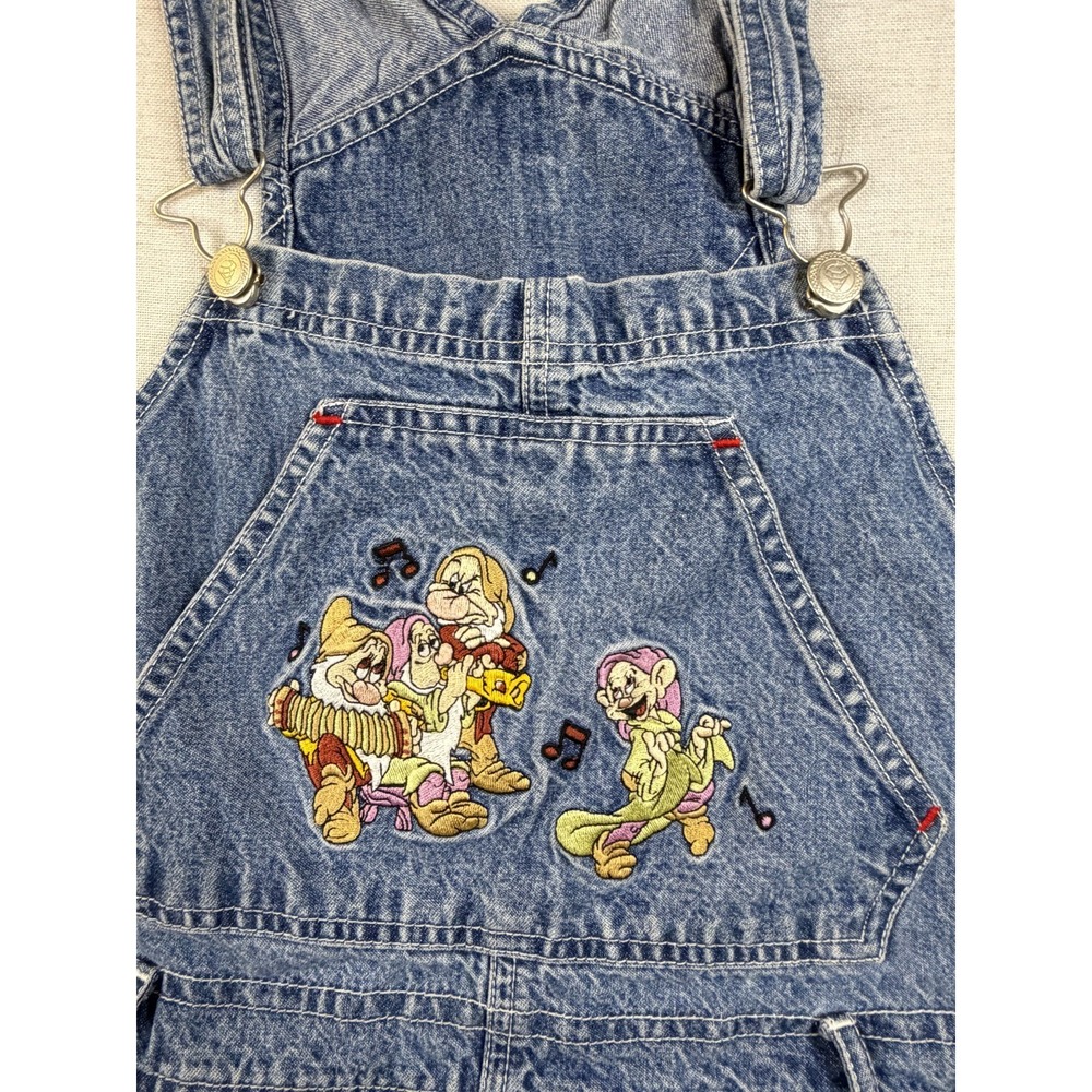 Vintage Disney Catalog Collection Snow White Denim Overalls Women's Medium - Picture 7 of 8